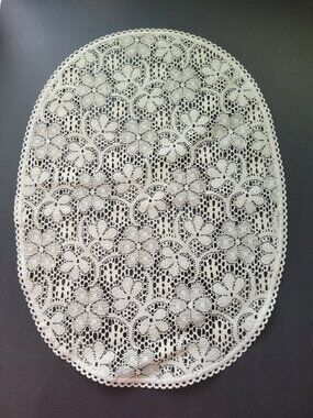 Vintage Lace Cream Ivory Ecru Beige Placemats  Lot (8) 18X13.5